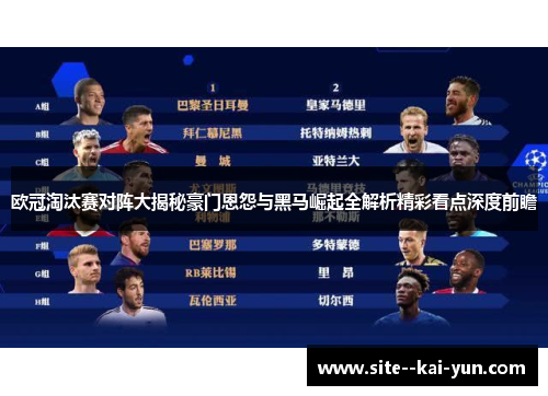 欧冠淘汰赛对阵大揭秘豪门恩怨与黑马崛起全解析精彩看点深度前瞻